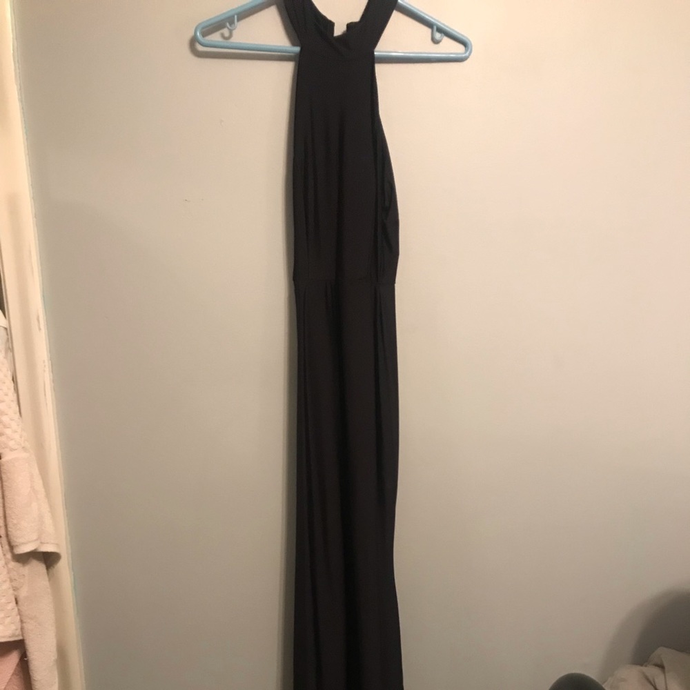 Long black prom dress